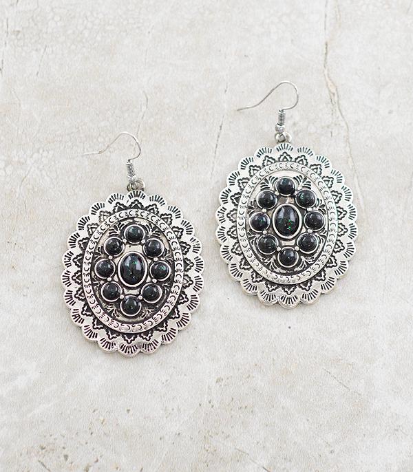 EARRINGS :: WESTERN HOOK EARRINGS :: Wholesale Western Concho Dangle Earrings