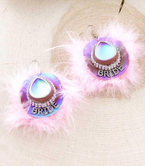 EARRINGS :: WESTERN HOOK EARRINGS :: Wholesale Tipi Brand Bride Cowgirl Hat Earrings