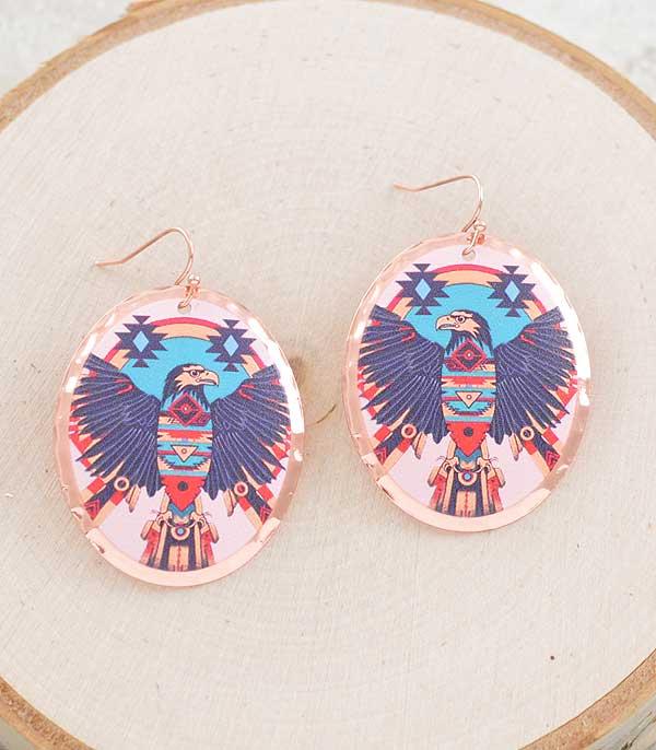 EARRINGS :: WESTERN HOOK EARRINGS :: Wholesale Western Thunderbird Earrings