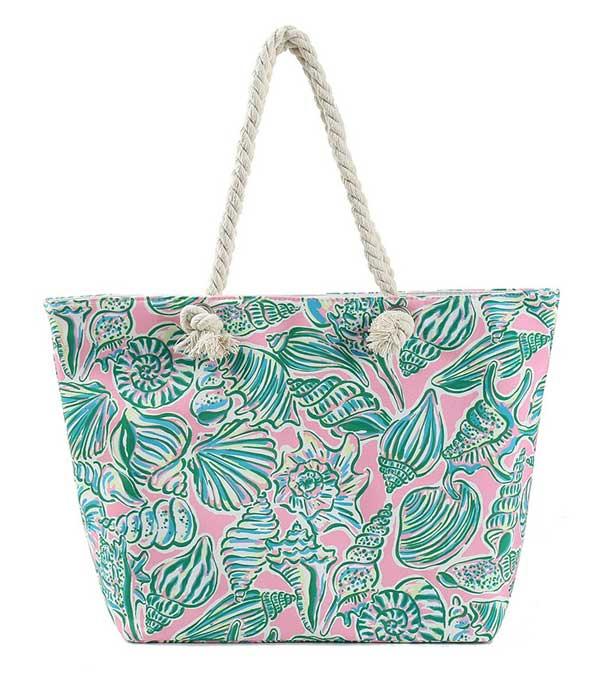 HANDBAGS :: FASHION :: Wholesale Sea Life Print Beach Tote Bag