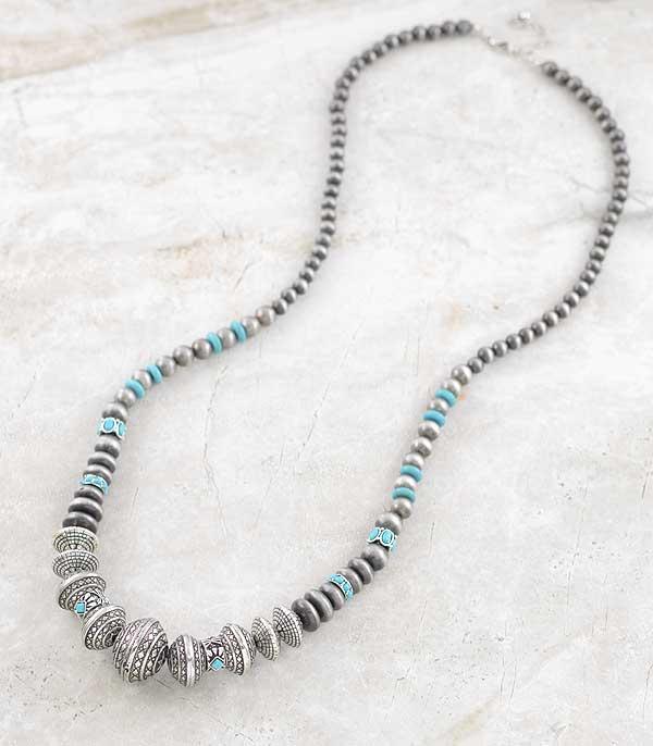 NECKLACES :: WESTERN TREND :: Wholesale Western Navajo Pearl Bead Necklace