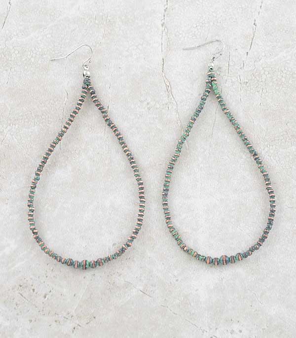 New Arrival :: Wholesale Western Navajo Pearl Teardrop Earrings