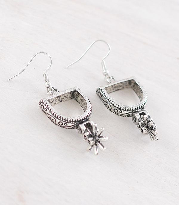 EARRINGS :: WESTERN HOOK EARRINGS :: Wholesale Western Spurs Dangle Earrings