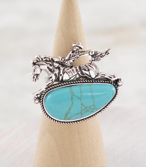 RINGS :: Wholesale Turquoise Cowboy Ring