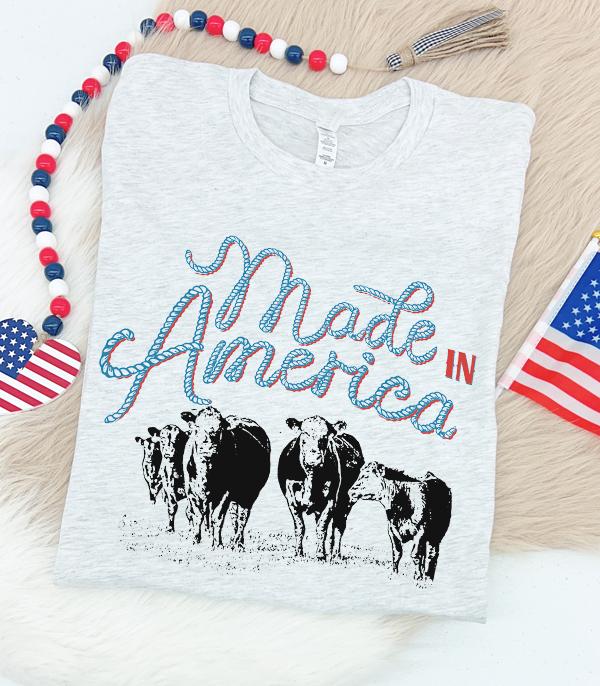 <font color=RED>RED,WHITE, AND BLUE</font> :: Wholesale Western Made In America BC Tee