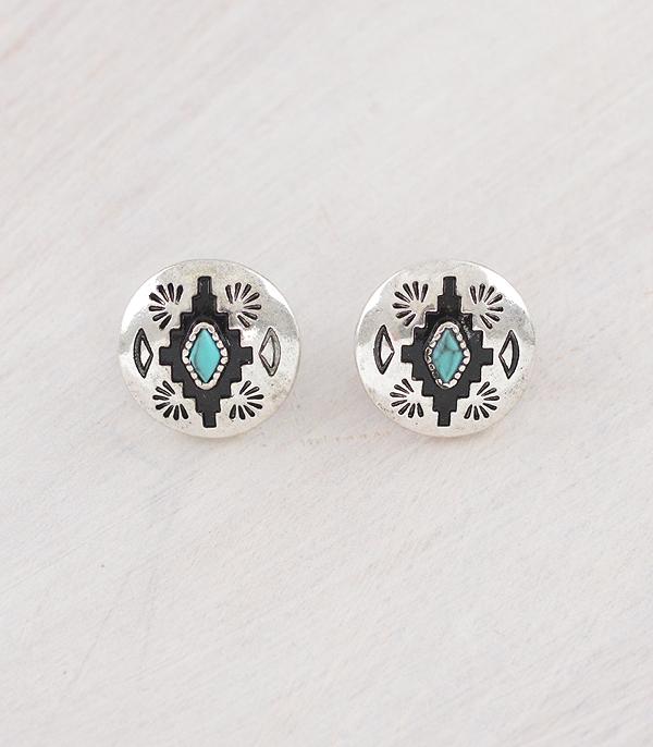 WHAT'S NEW :: Wholesale Western Aztec Concho Earrings