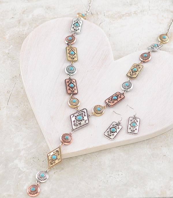 WHAT'S NEW :: Wholesale Western Aztec Concho Lariat Necklace