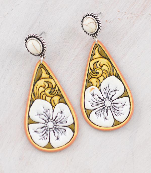WHAT'S NEW :: Wholesale Western Flower Teardrop Earrings