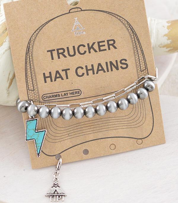 HATS I HAIR ACC :: HAT ACC I HAIR ACC :: Wholesale Western Navajo Pearl Trucker Hat Chain