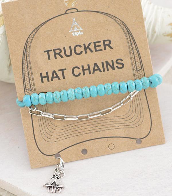 New Arrival :: Wholesale Western Turquoise Trucker Hat Chain