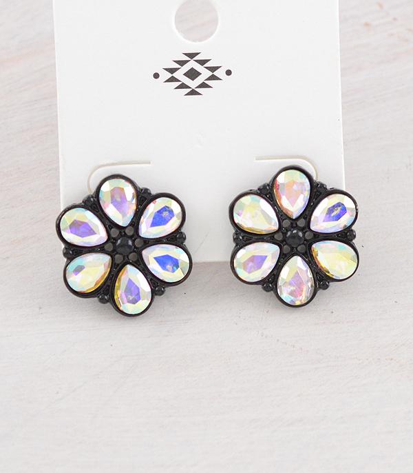 WHAT'S NEW :: Wholesale Iridescent Glass Stone Earrings