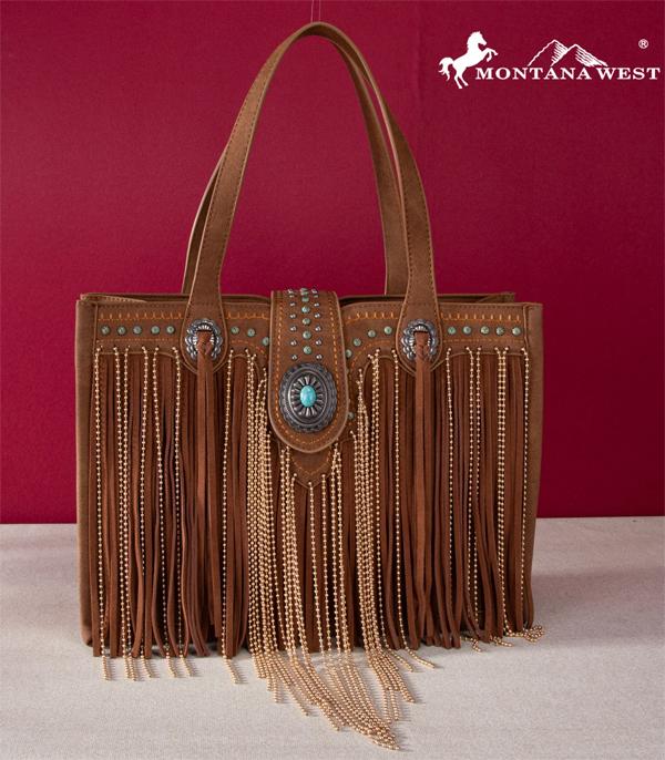 MONTANAWEST BAGS :: WESTERN PURSES :: Wholesale Montana West Fringe Concealed Carry Tote