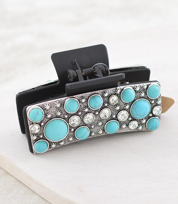 New Arrival :: Wholesale Tipi Brand Western Turquoise Hair Clip