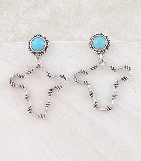 WHAT'S NEW :: Wholesale Western Cow Barbwire Earrings