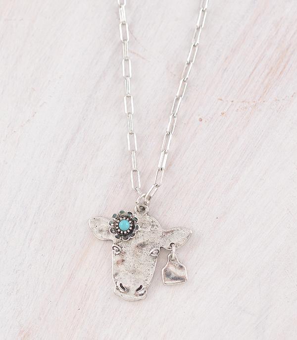WHAT'S NEW :: Wholesale Western Cow Pendant Necklace