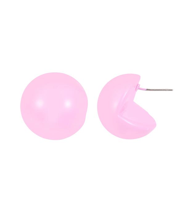 New Arrival :: Wholesale Round Color Post Earrings