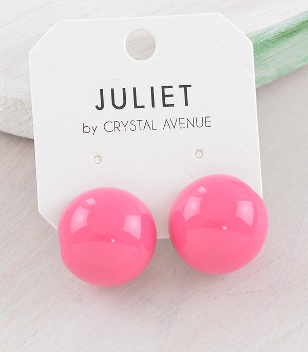 New Arrival :: Wholesale Round Color Post Earrings