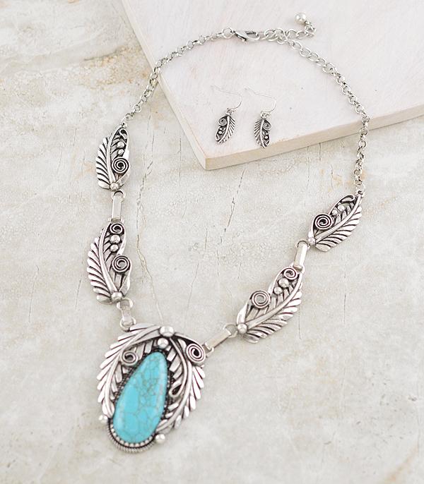 NECKLACES :: WESTERN TREND :: Wholesale Western Turquoise Necklace Set