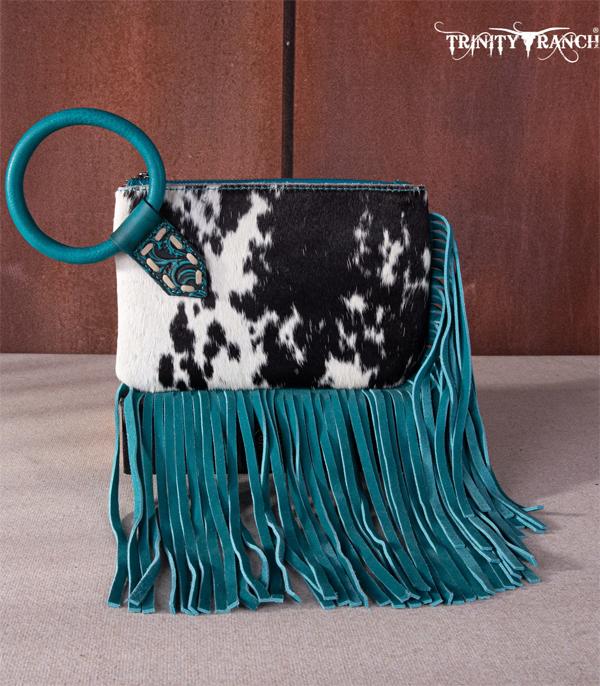 MONTANAWEST BAGS :: TRINITY RANCH BAGS :: Wholesale Trinity Ranch Cowhide Wristlet Clutch