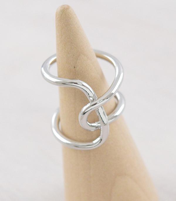 RINGS :: Wholesale Trendy Abstract Silver Ring