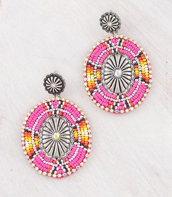 WHAT'S NEW :: Wholesale Western Bead Concho Earrings