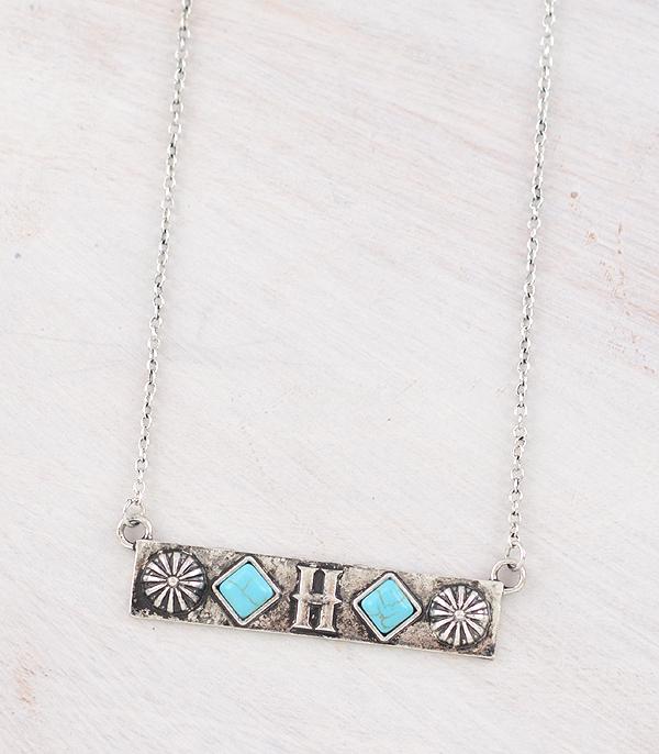 New Arrival :: Wholesale Western Initial Bar Necklace