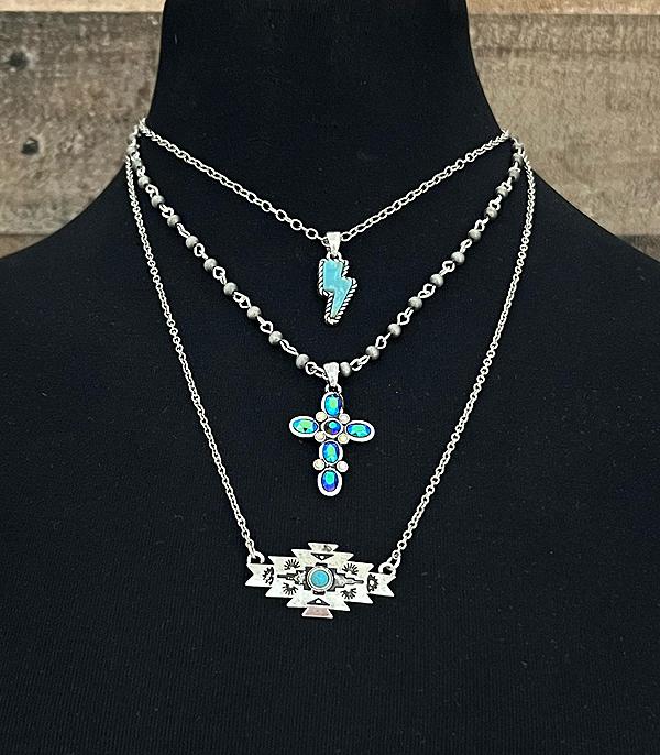 WHAT'S NEW :: Wholesale Western Aztec Layered Necklace