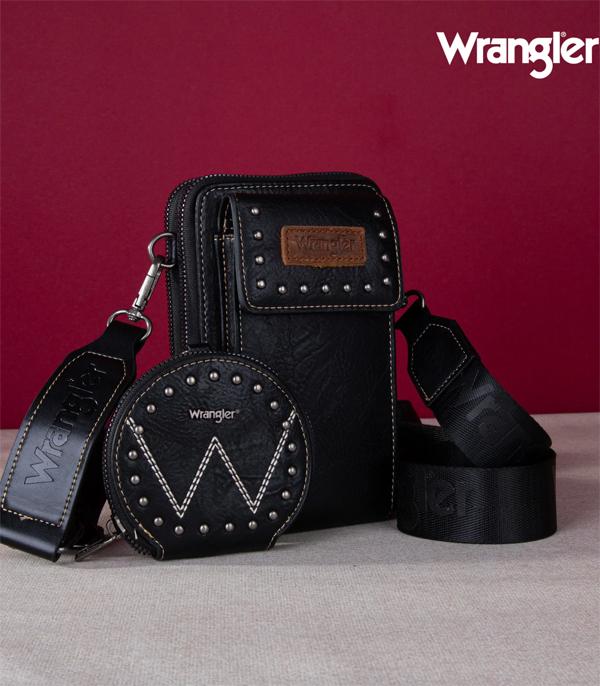 MONTANAWEST BAGS :: CROSSBODY BAGS :: Wholesale Wrangler 2PC Cellphone Crossbody Bag