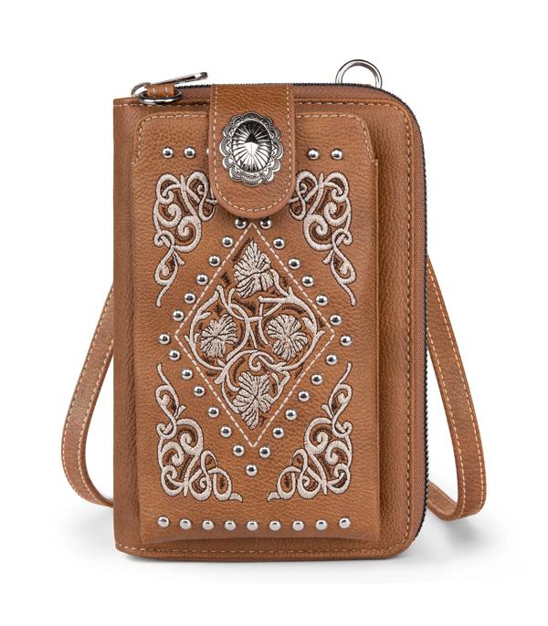 MONTANAWEST BAGS :: MENS WALLETS I SMALL ACCESSORIES :: Wholesale Montana West Phone Wallet Crossbody