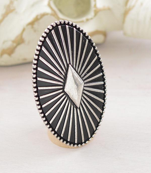 RINGS :: Wholesale Western Oval Shape Large Concho Ring