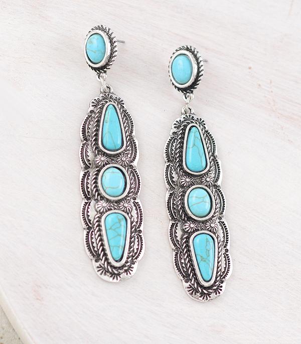 New Arrival :: Wholesale Tipi Brand Turquoise Earrings