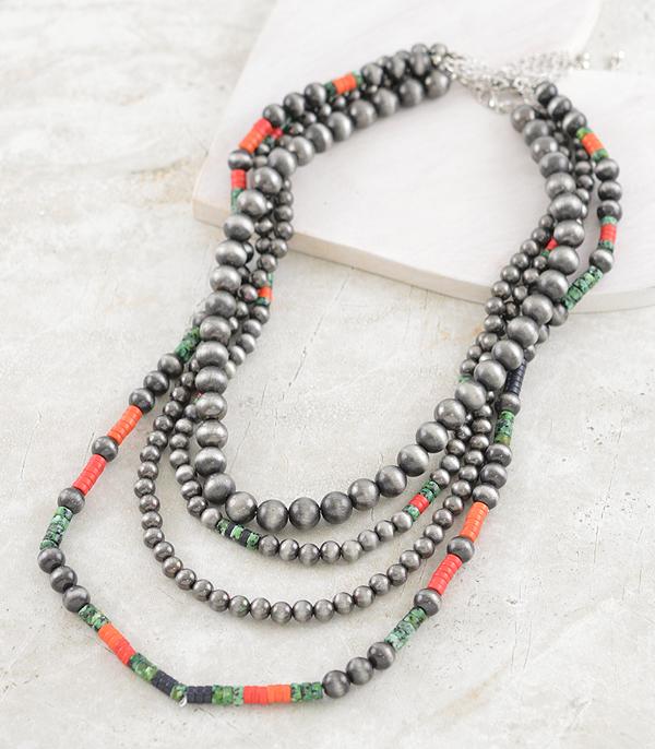 NECKLACES :: WESTERN LONG NECKLACES :: Wholesale Western Navajo Pearl Necklace Set