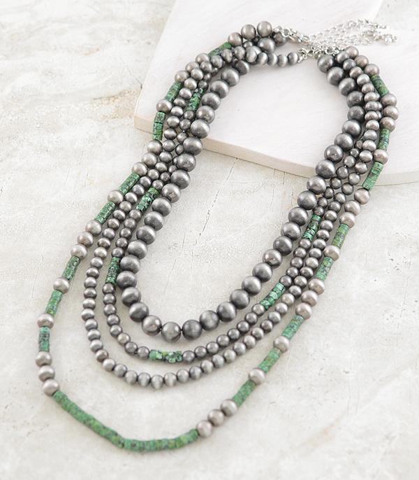NECKLACES :: WESTERN TREND :: Wholesale Western Navajo Pearl Bead Necklace Set