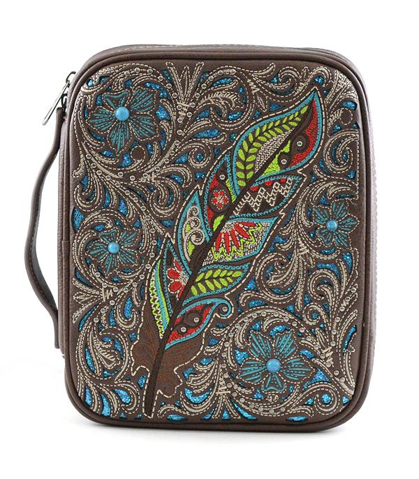 New Arrival :: Wholesale Montana West Feather Bible Cover