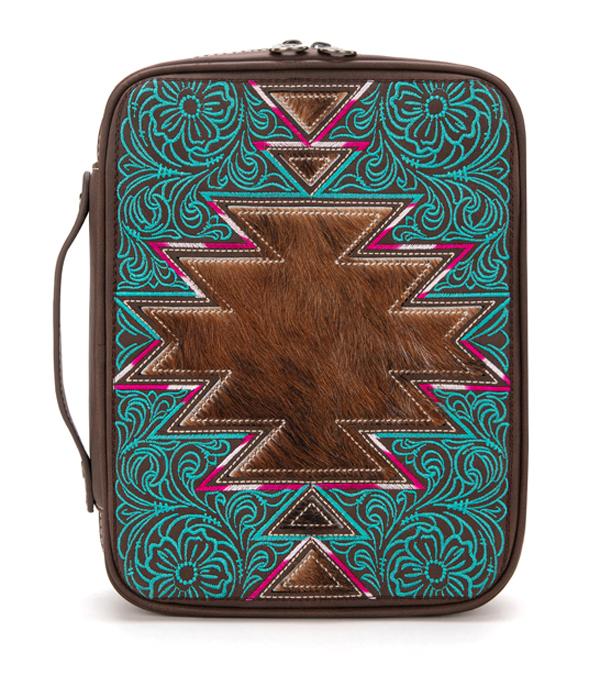 WHAT'S NEW :: Wholesale Montana West Aztec Cowhide Bible Cover