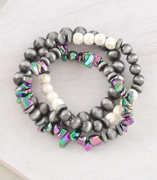 WHAT'S NEW :: Wholesale Western Navajo Pearl Bead Bracelet Set