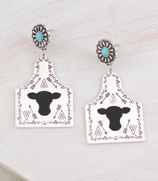 EARRINGS :: WESTERN POST EARRINGS :: Wholesale Western Cattle Tag Earrings