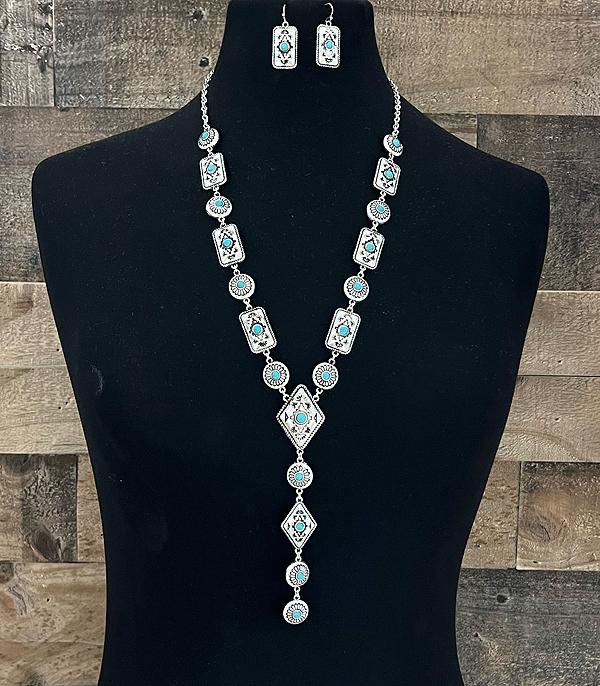 WHAT'S NEW :: Wholesale Western Aztec Concho Lariat Necklace