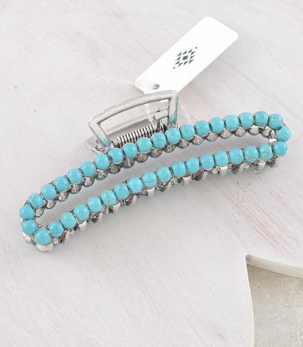 New Arrival :: Wholesale Western Turquoise Hair Claw Clip