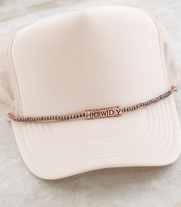 WHAT'S NEW :: Wholesale Western Howdy Bead Trucker Hat Chain