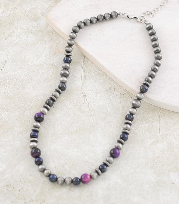 New Arrival :: Wholesale Western Bead Stone Necklace