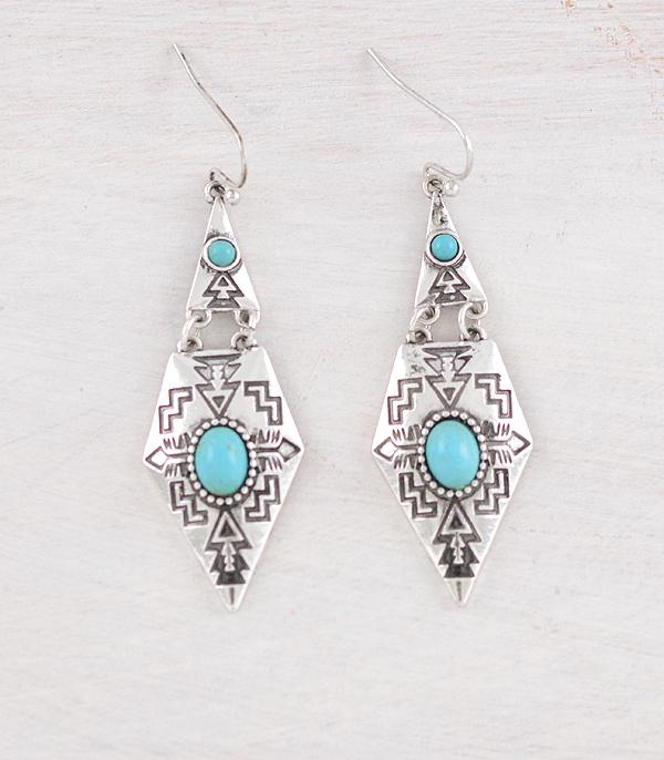 WHAT'S NEW :: Wholesale Western Turquoise Aztec Earrings