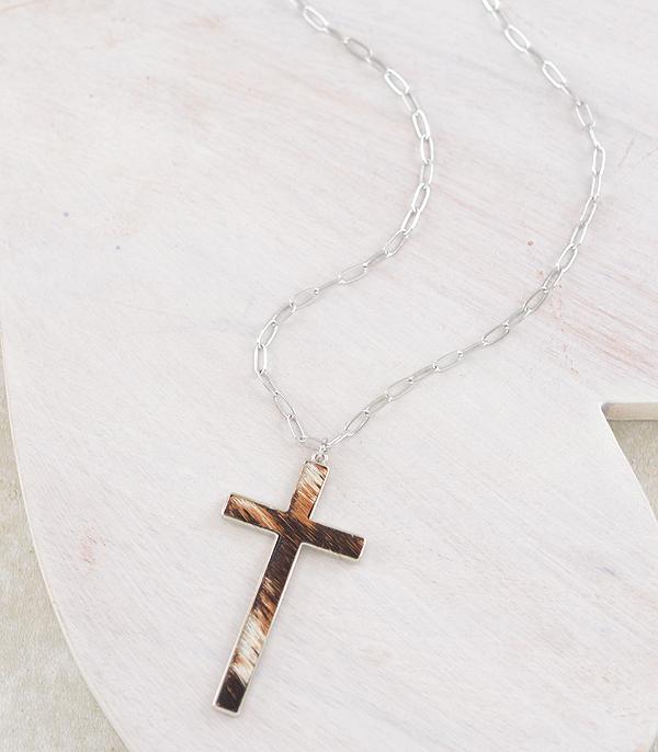 WHAT'S NEW :: Wholesale Cow Pattern Cross Pendant Necklace