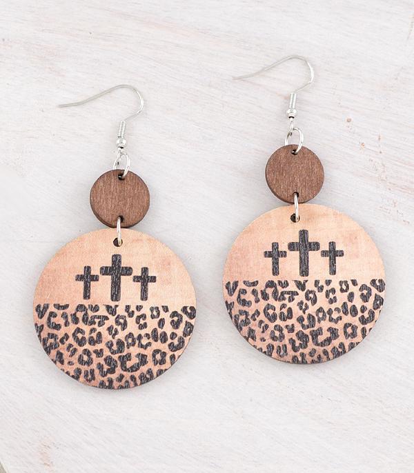 WHAT'S NEW :: Wholesale Animal Print Wooden Earrings