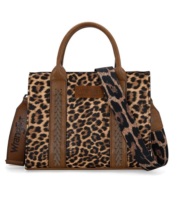 MONTANAWEST BAGS :: WESTERN PURSES :: Wholesale Wrangler Leopard Printe Tote Crossbody 