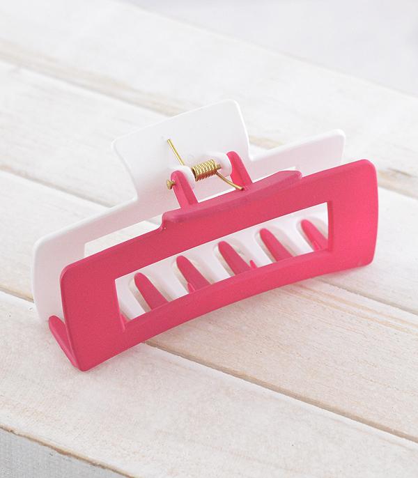 New Arrival :: Wholesale Two Tone Game Day Hair Claw Clip