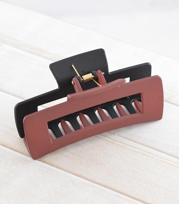 WHAT'S NEW :: Wholesale Two Tone Game Day Hair Claw Clip