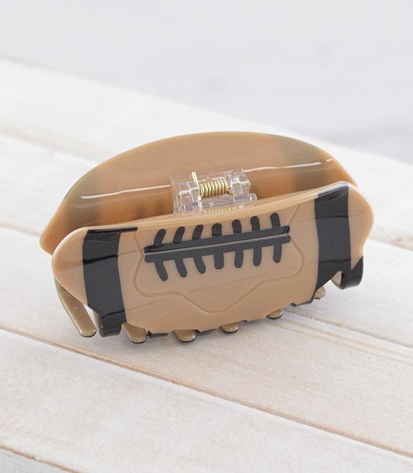 New Arrival :: Wholesale Game Day Football Hair Claw Clip