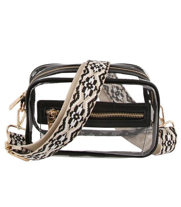 WHAT'S NEW :: Wholesale Guitar Strap Clear Crossbody Bag