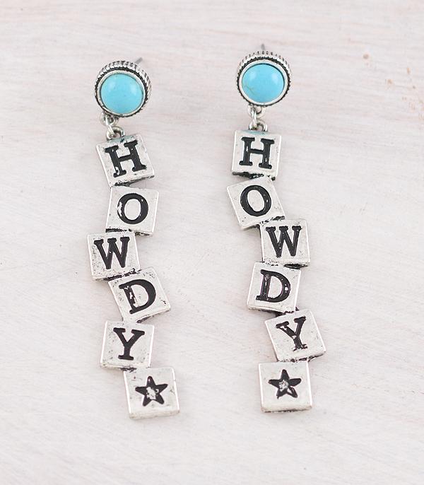 New Arrival :: Wholesale Western Howdy Earrings